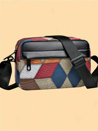 时尚个性化小号单肩斜挎包，小巧时尚的单肩包，趣味礼物，旅行、圣诞节、感恩节礼物，男士度假、冬季大容量多功能户外便携休闲学生笔记本电脑徒步旅行爸爸礼物男友礼物男士胸包男士侧包男士手提包皮包流浪包托特包旅行必备假日必备露营单肩包男士夏季返校单肩包背包斜挎包春季学习用品