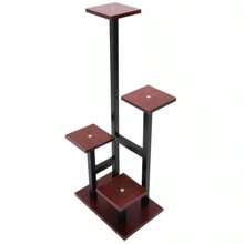 4 Tier Metal Plant Stand Indoor Outdoor Garden Flower Pot Shelf Display Rack UK - Black+White - View 11