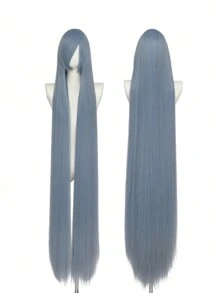 Long Straight Anime Cosplay Wig, Synthetic Fiber Wig Suitable For , Christmas, Role-Playing Parties