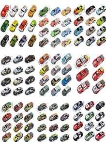 Coche de carreras a escala Mini de metal con lanzador de pista, juego de carreras, juguete antiestrés, coche de juguete