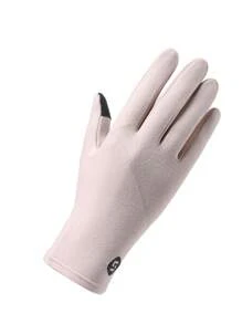 Modelli autunnali e invernali di guanti in pile per donna, antiscivolo, per touchscreen, guida, sport, elastici, antivento, termici, sottili, antivento e caldi