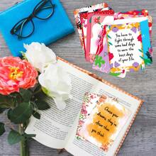 50pcs Inspirational Cards, Positive Affirmation Mini Cards For Employees, Friends, Lunch Box Notes, Thank You Cards, Encouragement Quote Cards For Daily Motivation & Confidence Boost - Multicolor - View 3