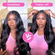 bling hair 5x5 Lace Closure Wig 9x6 6x4 Glue-Free Wigs Human Hair Pre-Plucked Brazilian Body Wave Wigs Human Hair 180% Density Closure Wig For Women 13x4 Lace Frontal Wig 32 Inch 13x6 Body Wave Pre-Plucked Human Hair Transparent Lace Front Wigs, 180% Density Glue-Free Lace Frontal Wigs With Baby Hair For Women, 26 Inch Body Wave - 黑色 - 查看 4