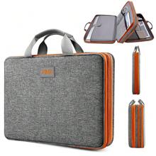 1PC Expandable Laptop Sleeve 15 15.6 16 Inch Case Bag For Popular 15"-16" Notebooks Water-Resistant Handbag Multipurpose Computer Accessories Storage Bag