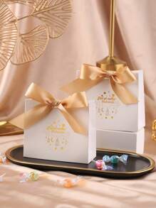 10 sztuk/opakowanie Eid Al-Adha, Eid Mubarak Party Favor Gift Cukierkowe pudełko papierowe