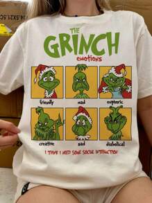 Camiseta Emotions de Natal - Creme