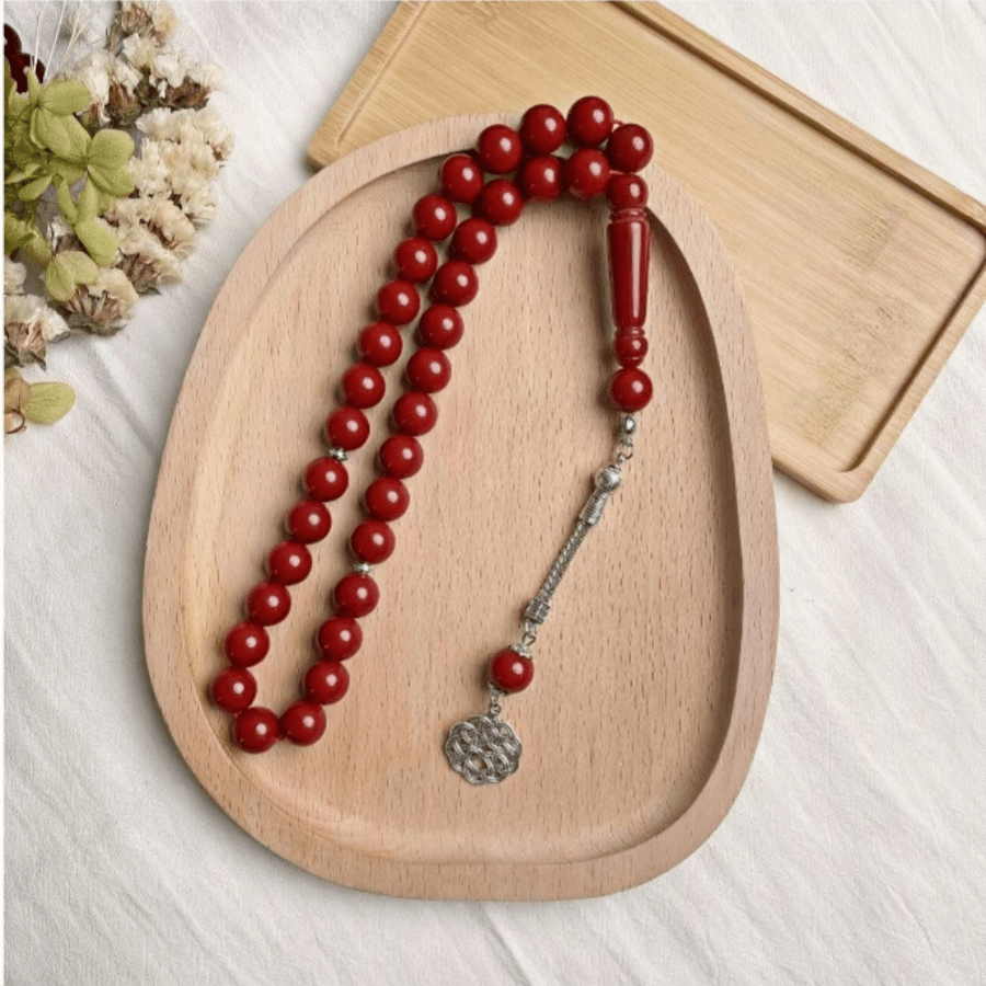1pc Novo 45pcs 10mm Contas de Oração Tasbih Pulseira Corrente Natal Ano Novo Dia dos Namorados Presente de Feriado