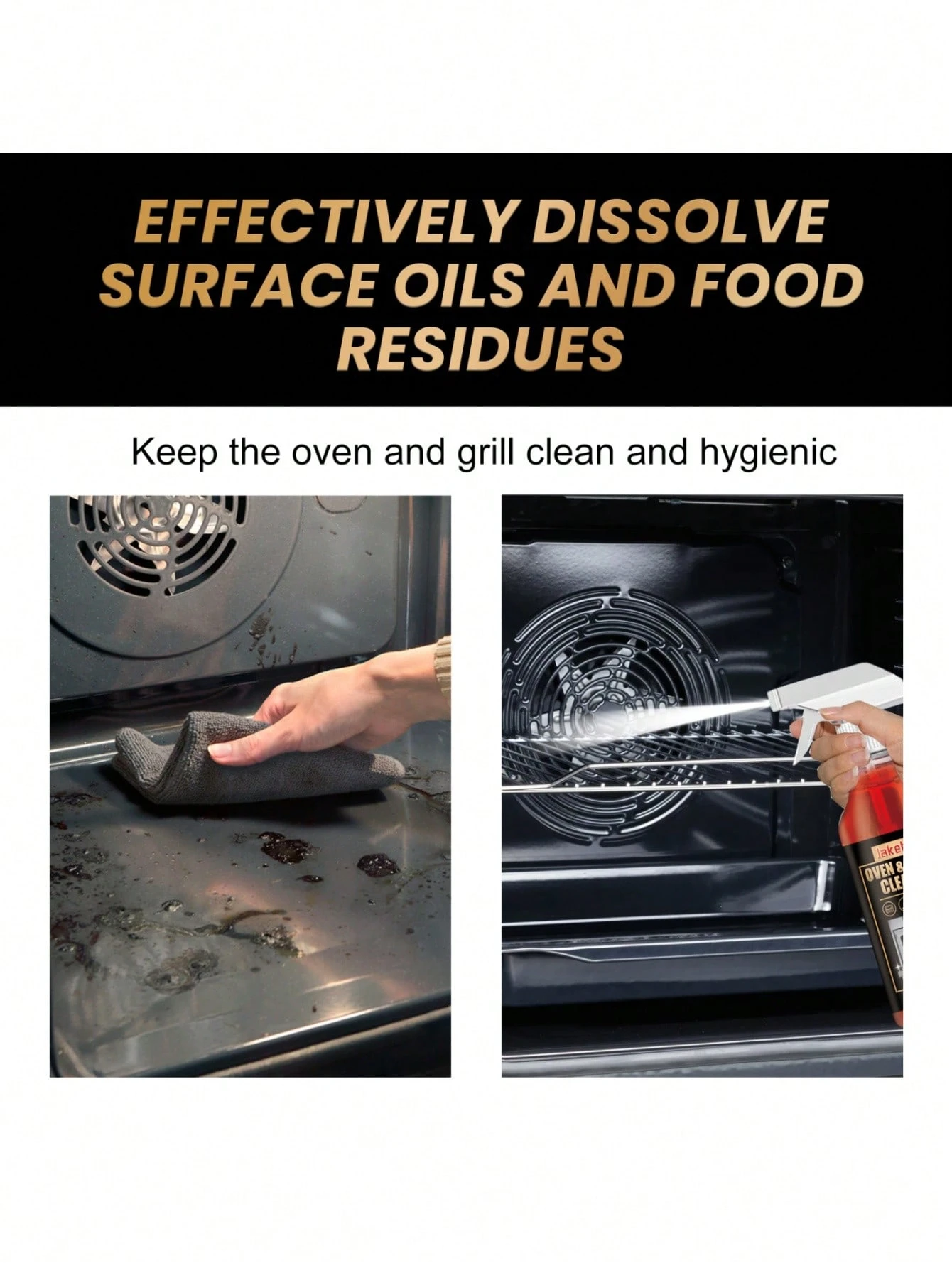 Stove & Oven Foaming Cleaning Agent - Specialized Oven Grill Cleaner ...