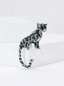 Fashionable Rhinestone Leopard Brooch For Women Animal Pin Party Banquet Jewelry Gift - Leopard - View 5