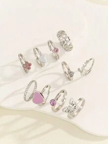 Bohemian Style - Fashionable - Elegant - Luxurious Ring Set, Personal Jewelry For Women, Perfect Gift For Her, Wedding Jewelry Gift