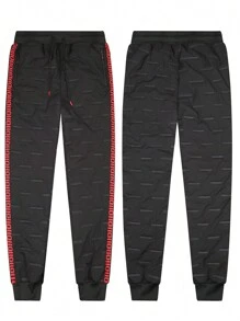 Set de 2 pantalones de chándal térmicos forrados para hombre - Joggers deportivos y casuales cálidos, engrosados para actividades al aire libre en clima frío