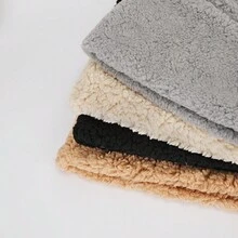 Bufanda con capucha y orejas de oso con bolsillos Negro - Marrón - Ver 6