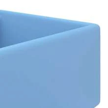 Luxury Light Blue Ceramic Basin Overflow 41x41 Cm - Blue - View 3