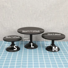 1pc Black Wrought Iron Cake Stand Dessert Tray Afternoon Tea Birthday Party Home Party Display Stand Fruit Plate