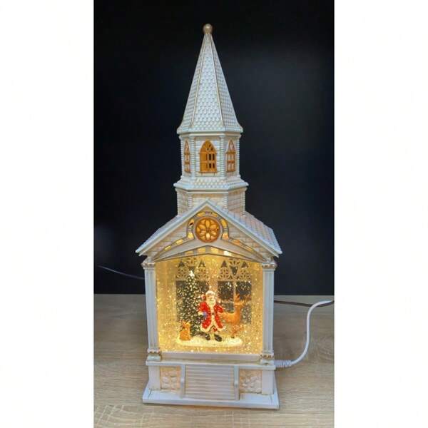 Weihnachtsdekorationen tragbare Windlaterne Retro-Schloss Nachtlicht Geschenk leuchtende Desktop-Dekoration Requisiten