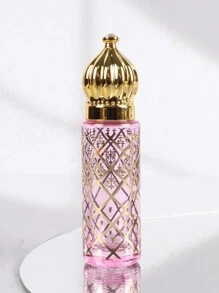 彩色玻璃精油滚珠瓶 1 件 8ml 奢华风格电镀雕刻香水瓶带滚珠便携式旅行空滚珠瓶旅行必需品 - 彩色 - 查看 10