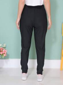 WOMEN'S PANTS, ELASTIC SPORTY - Rusty Rose - View 5