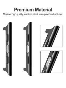 Stainless Steel Apple Watch Connector Adapter, With Disassembly Tool, Compatible With Apple Watch 38mm/40mm/41mm, 42mm/44mm/45mm/49mm - Multicolor - View 4