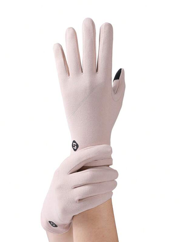 Modelli autunnali e invernali di guanti in pile per donna, antiscivolo, per touchscreen, guida, sport, elastici, antivento, termici, sottili, antivento e caldi