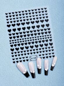 Beauty Sticker 4 Sheets Red & Blue Heart-Shaped Nail Sticker Sets, DIY Self-Adhesive Nail Art Decorations, Suitable For Valentine's Day Nails Nail Supplies Nail Stickers - Multicolor - View 5