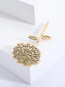 1 件时尚优雅不锈钢蒲公英胸针