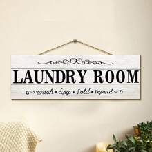 1 件乡村风格洗衣房带框木质墙壁艺术标志适用于农舍洗衣房装饰，洗涤干燥折叠洗衣悬挂牌匾标志，洗衣房标志墙壁装饰，家居装饰，房间装饰，墙壁装饰 - 彩色 - 查看 6