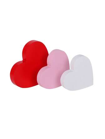 1/3 件心形木制装饰品，适合情人节派对，木制工艺品最佳礼物