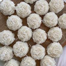 Molde de Silicone em Forma Floral 3D para Velas DIY Minimalistas para Decoração de Aniversário, Presentes de Casamento, Artes e Artesanato