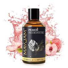 MAYJAM 1 瓶，100 毫升/3.38 液体盎司芳香疗法精油，适用于香薰机、加湿器、DIY 香水、肥皂和蜡烛制作、家居香氛油，有助于缓解睡眠压力，香味包括青柠、苹果和芒果。