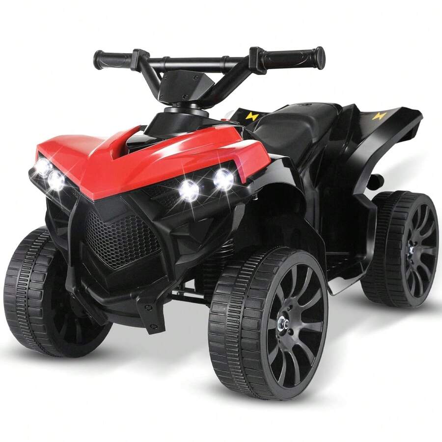 6V Children's Quad Electric, Electric Quad Children 3-5 KM/H, ATV Children's Car Children's Motorcycle With MP3 Music Player Trumpet And Headlight, USB Charging, Children's Vehicle Quad Electric For Children From 3 Years