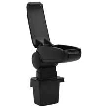 Black Adjustable Car Armrest ABS 1 For X3 1.5cm Ergonomic Comfortable Support - Black - View 3