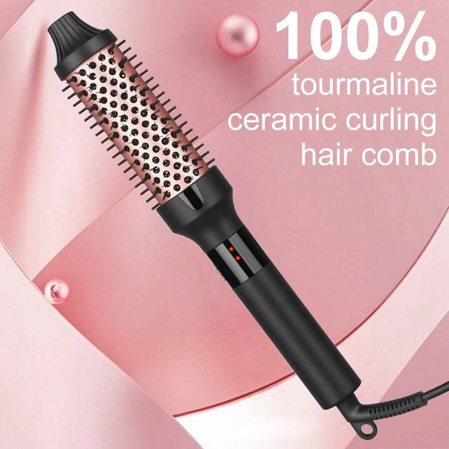 38mm Curling Iron With Dual PTC Heaters For Faster Heating And More Even Temperature, Single Button Operation, 2 Heat Settings