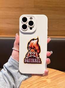 松鼠 1 款哑光 TPU 材质全覆盖相机手机壳，带有可爱的松鼠和坚果涂装设计 + 4 件配件套装（2 个数据线头、1 个充电器头保护器、1 个数据线扎带）适用于 iPhone 7/8/7Plus/8Plus/X/XR/XSMax/11/11Pro/11ProMax/12/12Pro/12Mini/12ProMax/13/13Pro/13ProMax/14/14Pro/14ProMax/14Plus/15/15Pro/15ProMax/15Plus/16/16Pro/16Plus/16ProMax - 彩色 - 查看 3