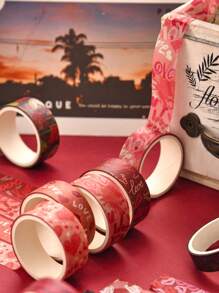 6 Rolls/18 Rolls, Retro Romantic Valentine's Day Washi Tape Set, Love And Love Pattern Design Creative Sticker Rolls, Suitable For Scrapbook Decoration Holiday Card Decoration Card Making - Handbook Gifts For Friends Back To School