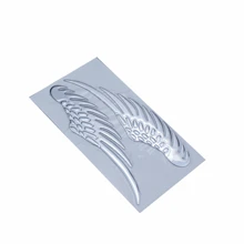 Pair 3D Wings Car Stickers Personalized Badge Emblem Motorcycle Decal Offroad Dual Sport Bike Atv Scooter Chopper Custom - one-size - View 4