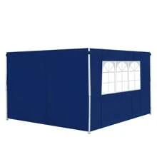 Outsunny 3 Meters Gazebo Replaceable Exchangeable Side Panel Wall Panels Walls With Window 3 Colours - Blue - View 2