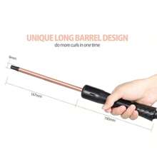 9mm Mini Ceramic Hair Curling Iron, Men & Women Corn Wave Hair Curler, Single Button Controls, 2 Heat Settings, Includes 1 Heat Resistant Glove - EU C Type Plug(220-240V) - View 4