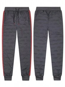 Set de 2 pantalones de chándal térmicos forrados para hombre - Joggers deportivos y casuales cálidos, engrosados para actividades al aire libre en clima frío