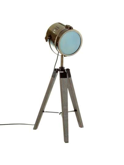 Atmosphera Bronze Wood Lamp. Free Shipping In 24/48h