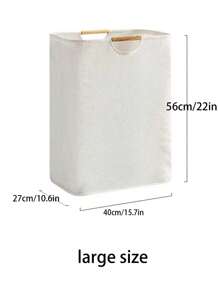 1 pieza, Cesta plegable de lavandería a prueba de humedad e impermeable de gran capacidad para almacenar ropa, juguetes y decoración del hogar, dormitorio