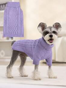 1 pièce de classique pull tricoté pour animal de compagnie, doux, chaud et douillet. Vêtements d'hiver pour petits, moyens et grands chiens, faciles à porter et entretenir. Cadeau de Noël pour Bichon, Schnauzer et Rottweiler Beagle