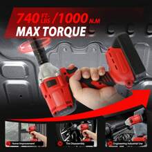 Cordless Impact Wrench 1/2 Inch Brushless High Torque Wrenches 210 Ft-Lbs Right Angle Detent Anvil Impact Drive Set Kit 2 Battery 18V 2300RPM Chuck/Drill/Sockets/Tool Box/Fast Charger Tools