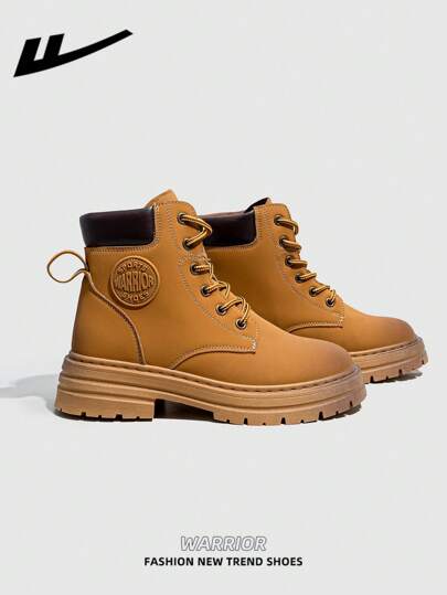  1 双 WARRIOR 女式前系带靴，高帮户外登山靴