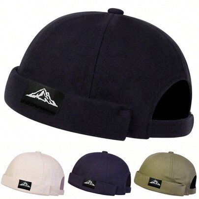 1 pièce Casquette de montagne pour hommes avec bord piqué, chapeau de vendeur de journaux mode pour l'extérieur, la chaleur et coupe-vent en automne/hiver