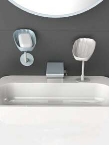 1/2/3/4件贝壳皂盒，创意皂盒，壁挂式排水免钻收纳架，浴室马桶皂架，延长肥皂寿命，保持肥皂干爽清洁，易于清洁。大孔设计，快速排水，保持肥皂干燥，浴室必备皂盒。家居浴室装饰秋季装饰返校季 - 彩色 - 查看 6