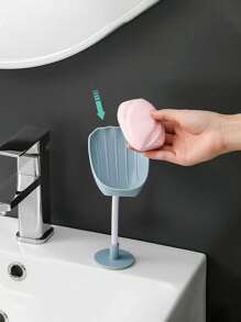 1/2/3/4件贝壳皂盒，创意皂盒，壁挂式排水免钻收纳架，浴室马桶皂架，延长肥皂寿命，保持肥皂干爽清洁，易于清洁。大孔设计，快速排水，保持肥皂干燥，浴室必备皂盒。家居浴室装饰秋季装饰返校季 - 彩色 - 查看 5