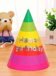 10 Pcs Rainbow Party Decoration Birthday Hat, Birthday Party Creative Triangle Hat, Home Decoration, Birthday Party Hat For Everybody, Art Decoration Gifts