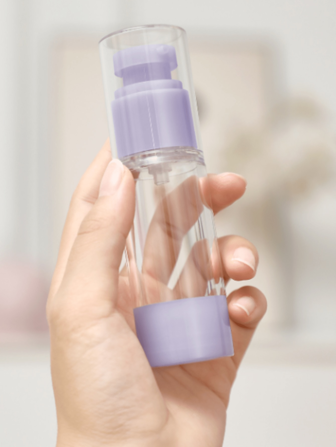 4 件 AS 真空瓶，30 毫升/1.01 盎司糖果色化妆品瓶，按压喷雾瓶乳液瓶