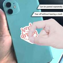 101pcs- Inspirational Quotes Stickers, Inspirational Text Stickers, Waterproof Vinyl Positive Energy Stickers For Water Bottle Books Laptops, Aesthetic Sticker Set