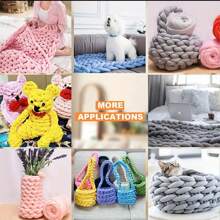 250/500g Velvet Thick Super Bulky Chunky Yarn Hand Knitting Woven Thread Basket Blanket Carpets Giant Yarn DIY Hand-Knit Blanket 1pc